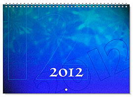 Exempel p� en framsida f�r en fotoalmanacka i A3-format med mittspiral.