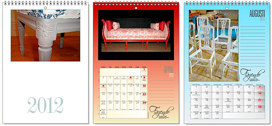 Fotokalender i st�ende A4-format f�r f�retag.