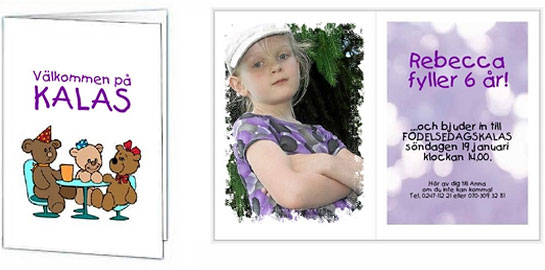V�lkommen p� kalas. Rebecca fyller 6 �r! ...och bjuder in till f�delsedagskalas s�ndagen den 19 januari klockan 14.00.