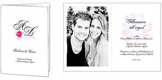 Andreas och Diana. V�lkommen till vigsel.