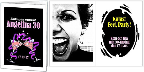 �ntligen vuxen! Angelina 30. Kalas! Fest, Party! Kom och fira min 30-�rsdag den 17 mars.