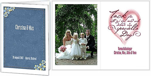 Christina och Max. 27 augusti 2007 - Matrei/Osttirol. Tack f�r att ni var med och delade v�r speciella dag. Varma h�lsningar - Christina, Max, Albin och Vera.