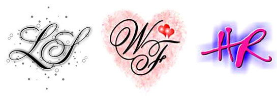 Exempel p Monogram gjorda i MonogramStudio