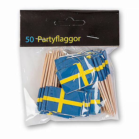 Festflaggor (tandpetare) 50-pack