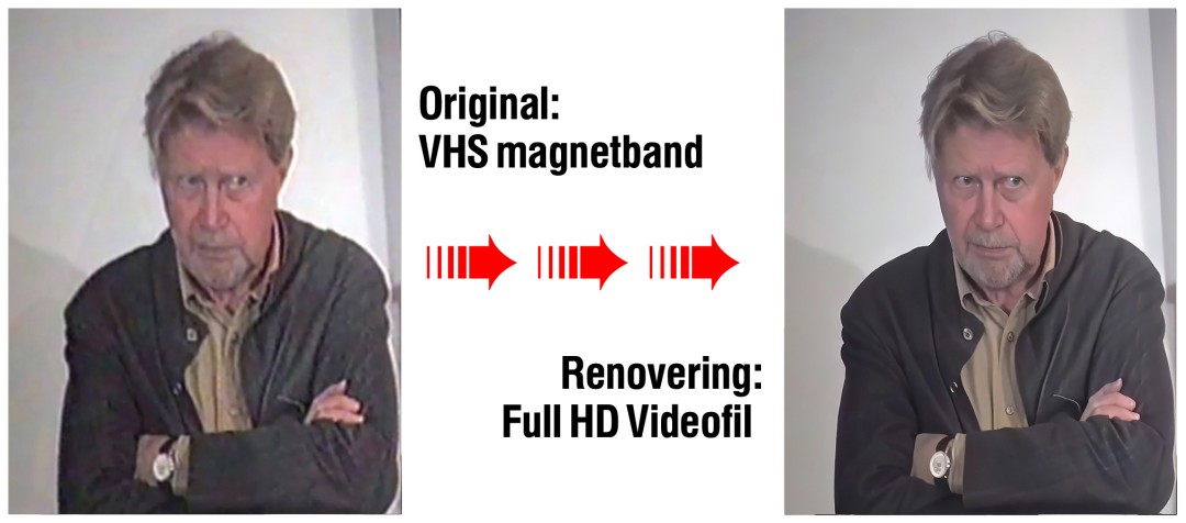 Jämförelse före/efter renovering av VHS