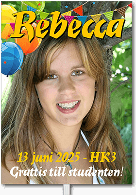 Studentskylt layout 6