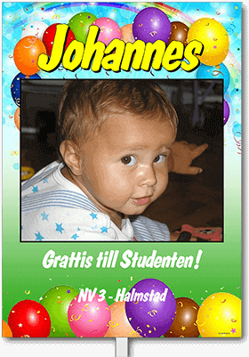Studentskylt layout 8