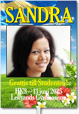 Studentskylt layout 13