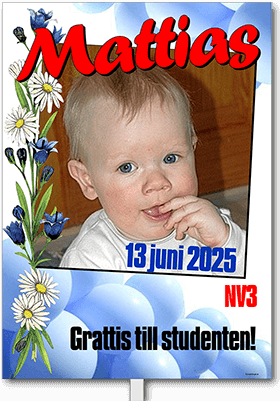 Studentskylt layout 14
