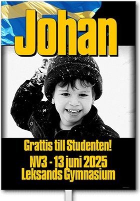 Studentskylt layout 21