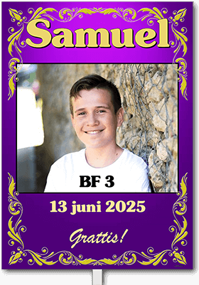 Studentskylt layout 26