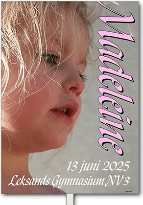 Studentskylt layout 33