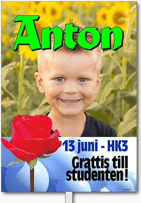 Studentskylt layout 39