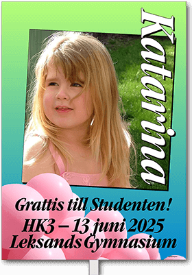 Studentskylt layout 46