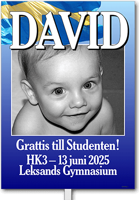 Studentskylt layout 49