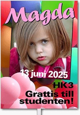 Studentskylt layout 51